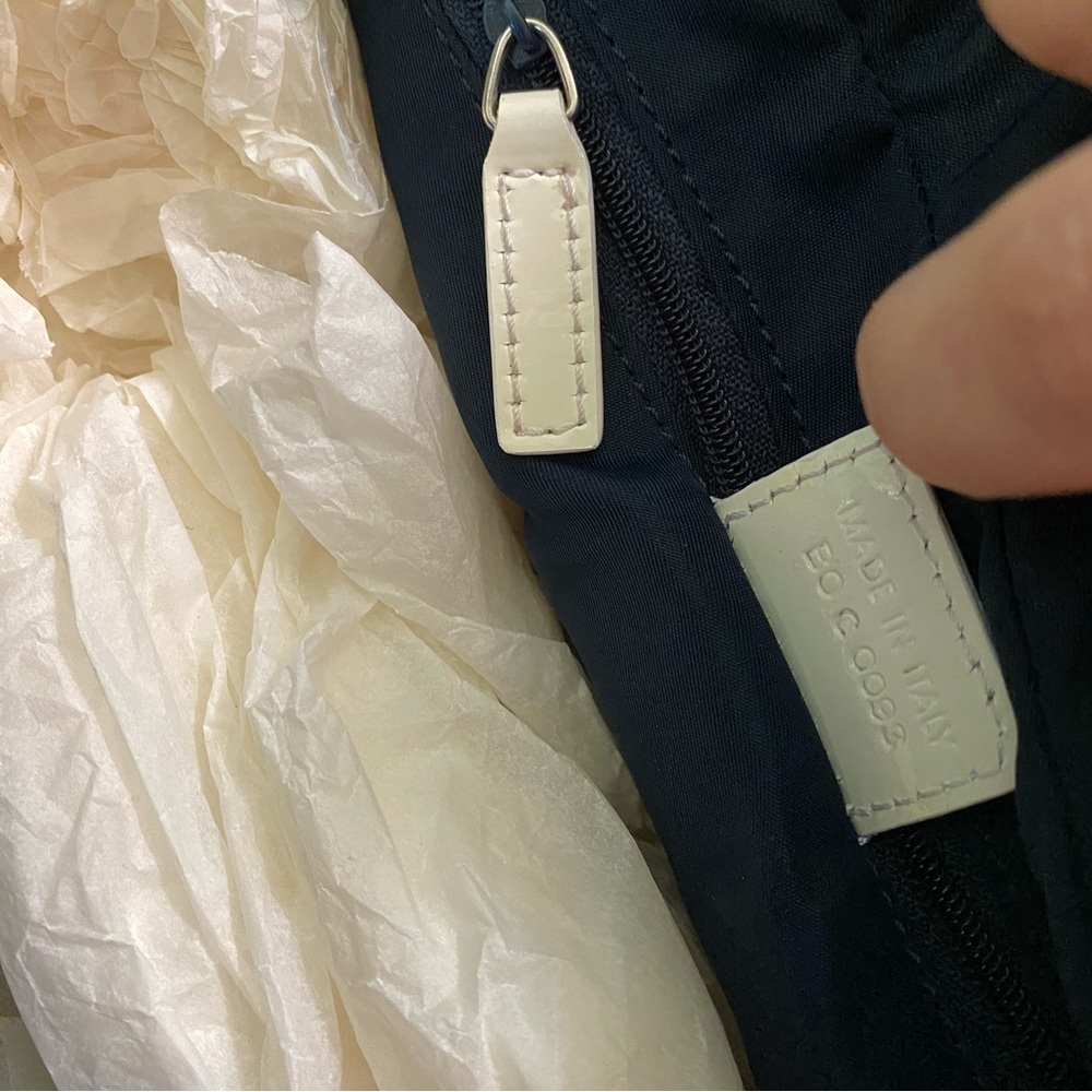 Dior Navy Blue and White Oblique Trotter Crossbody Bag with Number 2 Patch - Picture 9 of 10